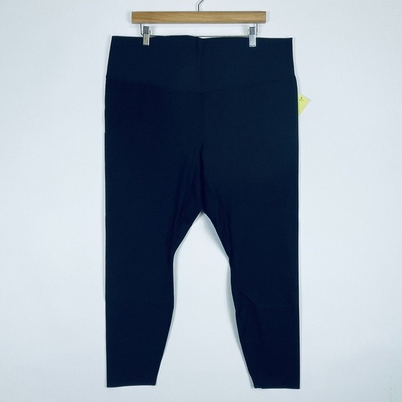All In Motion Black Stretch Leggings Pants No Pockets Women 3X New NWT - Picture 1 of 7